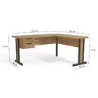 Mesa De Escritório Versátil Marrom