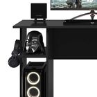 Mesa De Escritório York Q01 - Amarena Móveis - Preto