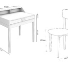 Mesa De Estudo Com Cadeira Para Criança Cor Rosa