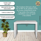 Mesa De Estudo Computador Com Tomada Branco Tam.1m