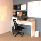 Mesa De Estudo Escrivaninha Catar 135x44cm