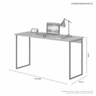 Mesa De Estudo Mega Tampo Em Mdf E Estrutura Metálica Off