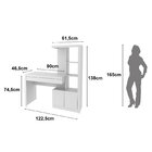 Mesa De Estudos Infantil 122,5x138x46,5cm Lucca Branco