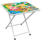 Mesa De Ferro Infantil Dobrável Sapeca