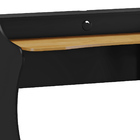 Mesa De Game Linha Madri Carvalho/preto 3 Prateleiras Madeira