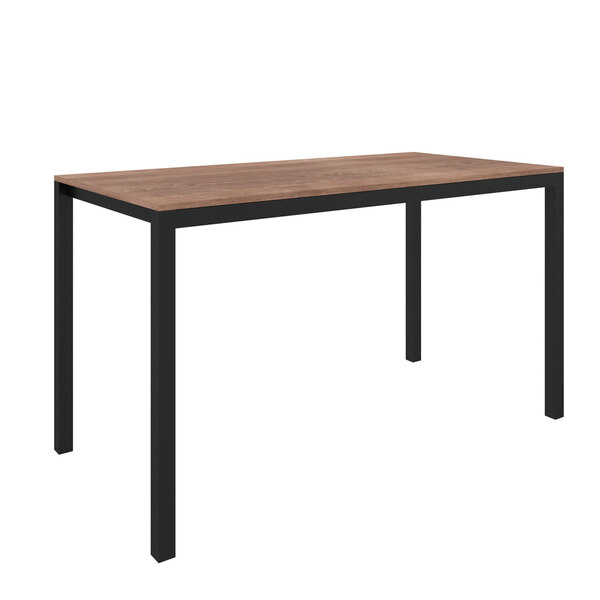 Mesa De Jantar 04 Lugares Industrial Preto Fosco/barone Fabone