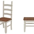 Mesa De Jantar 1,20 Cm Com 4 Cadeiras Branco/cera Acapulco