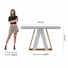 Mesa De Jantar 1,36 4 Cadeiras Suiça Cinamom/off/terrac - M.