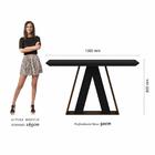 Mesa De Jantar 1,36 4 Cadeiras Suiça Imbuia/preto/cinza - M.