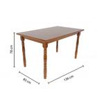 Mesa De Jantar 1,36m Torneada - Madeira Uva Japão - Imbuia