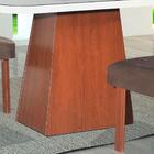 Mesa De Jantar 1,3x0,9m Madri Bom Pastor Amêndoa E Off