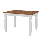 Mesa De Jantar 1,40cm Com 6 Cadeiras Branco/cera Acapulco