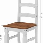 Mesa De Jantar 1,40cm Com 6 Cadeiras Branco/cera Acapulco