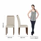 Mesa De Jantar 1,60 6 Cadeiras Suiça Imbuia/preto/bege - M. A