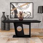 Mesa De Jantar 1,60 Retangular Maldivas Preto Fosco - Móveis