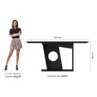 Mesa De Jantar 1,60 Retangular Maldivas Preto Fosco - Móveis