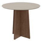 Mesa De Jantar 100x100cm Tampo Mdf/vidro Celebrare Móveis Lop