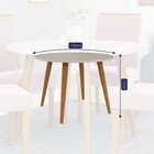 Mesa De Jantar 110 Cm Com Vidro Dani Cimol