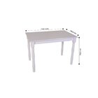Mesa De Jantar 110x70cm Tampo Mdf 18mm Dalas Branco