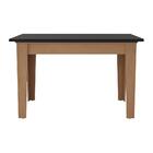 Mesa De Jantar 120 Cm Rio Multimóveis Ex2004 Madeirada/preta