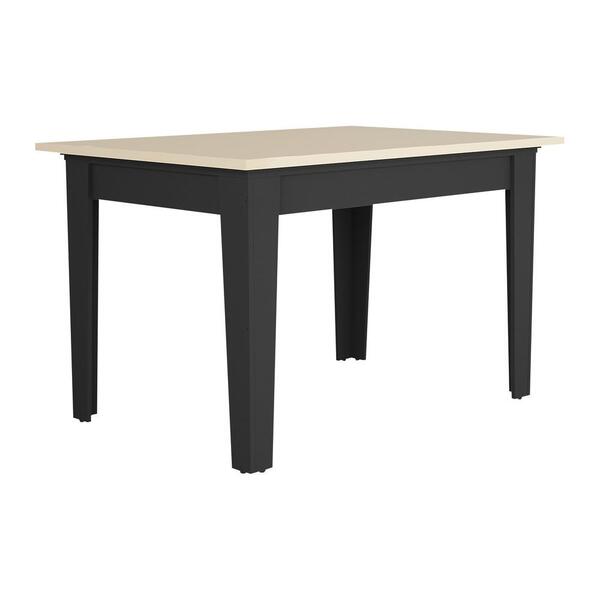 Mesa De Jantar 120 Cm Tokio Multimóveis Ex2000 Preta/off White