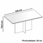 Mesa De Jantar 120cm 050512 Dcasa