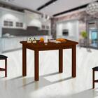 Mesa De Jantar 120cm Madeira Maciça Para 4 Lugares Castanho S