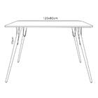 Mesa De Jantar 120cm Multimóveis Cr20092 Nude