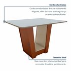 Mesa De Jantar 120cm X 80cm Tampo Mdf Apogeu Off White/frassi