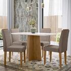 Mesa De Jantar 120x80 Com 4 Cadeiras Ana - Pr Móveis