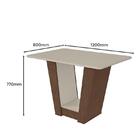 Mesa De Jantar 120x80 Com 4 Cadeiras Apogeu - Móveis Lopas
