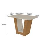 Mesa De Jantar 120x80 Com 4 Cadeiras Apogeu - Móveis Lopas