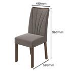 Mesa De Jantar 120x80 Com 4 Cadeiras Apogeu - Móveis Lopas