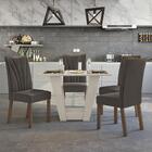 Mesa De Jantar 120x80 Com 4 Cadeiras Apogeu - Móveis Lopas