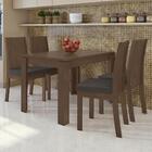Mesa De Jantar 120x80 Com 4 Cadeiras Athenas Imbuia/ - Móveis