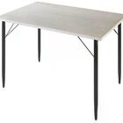 Mesa De Jantar 120x80cm Pes De Madeira Madri Avela Pes Preto