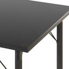 Mesa De Jantar 120x80cm Pes De Madeira Madri Preto Pes Preto