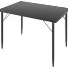 Mesa De Jantar 120x80cm Pes De Madeira Madri Preto Pes Preto