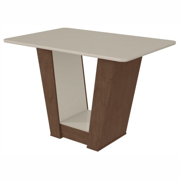 Mesa De Jantar 120x80cm Tampo Mdf Apogeu Móveis Lopas Imbuia
