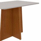 Mesa De Jantar 120x80cm Tampo Mdf/vidro Celebrare Frassino/of