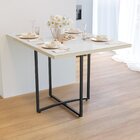 Mesa De Jantar 120x90cm Tampo Mdf/vidro Berlim Mais Acessório
