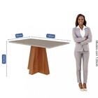 Mesa De Jantar 130x80cm Patricia Cimol