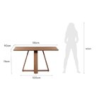 Mesa De Jantar 135cm Retangular Sem Vidro Avena Canella