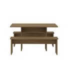 Mesa De Jantar 135x80x74cm 2,5cm Com 1 Banco Essence Vermont