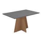 Mesa De Jantar 136 Cm Denver Multimóveis Ex2001 Madeirada/gra