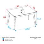 Mesa De Jantar 136cm Multimóveis Cr50052