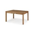 Mesa De Jantar 140cm Em Madeira Eucalipto Preto Marrom