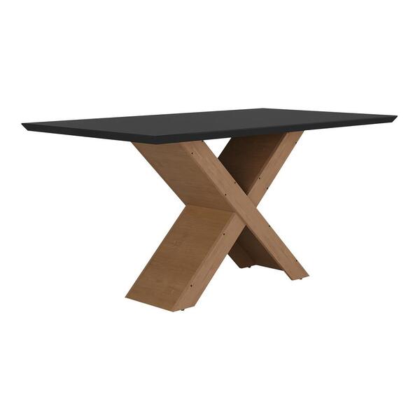 Mesa De Jantar 160 Cm Lisboa Multimóveis Ex2002 Madeirada/pre