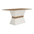 Mesa De Jantar 160 Cm Oslo Multimóveis Ex2003 Off White/madei