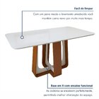 Mesa De Jantar 160 X 78 X 80 Cm Tampo Com Vidro Sintonia Fras